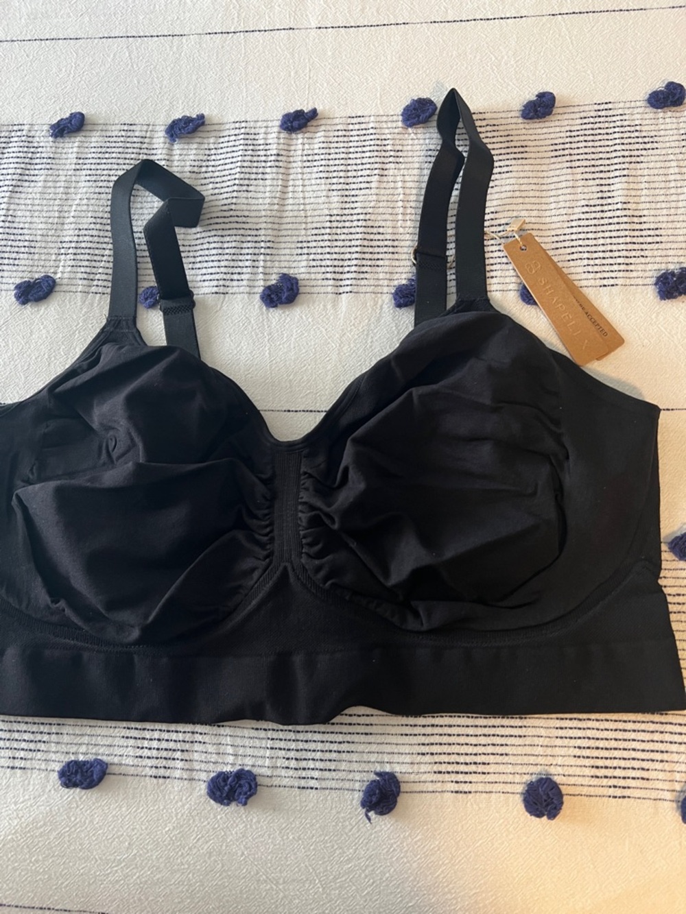 Comfort Support Black Bralette
